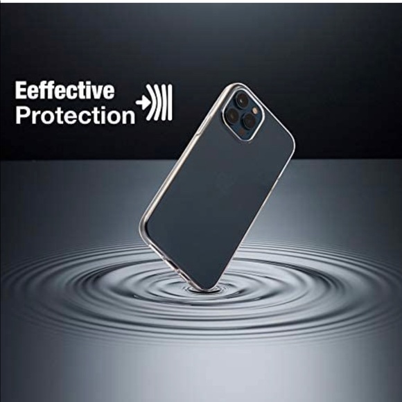 Crystal Clear Compatible W/iPhone 12Pro Case 5.4in - Picture 4 of 9